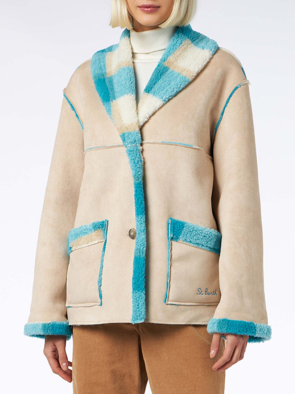 Giubbotto da donna in shearling reversibile