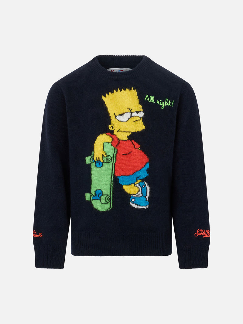 Rundhalspullover für Jungen mit Bart-Simpson-Aufdruck | THE SIMPSON SPECIAL EDITION