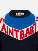 Maglia da bambino girocollo con stampa Saint Barth