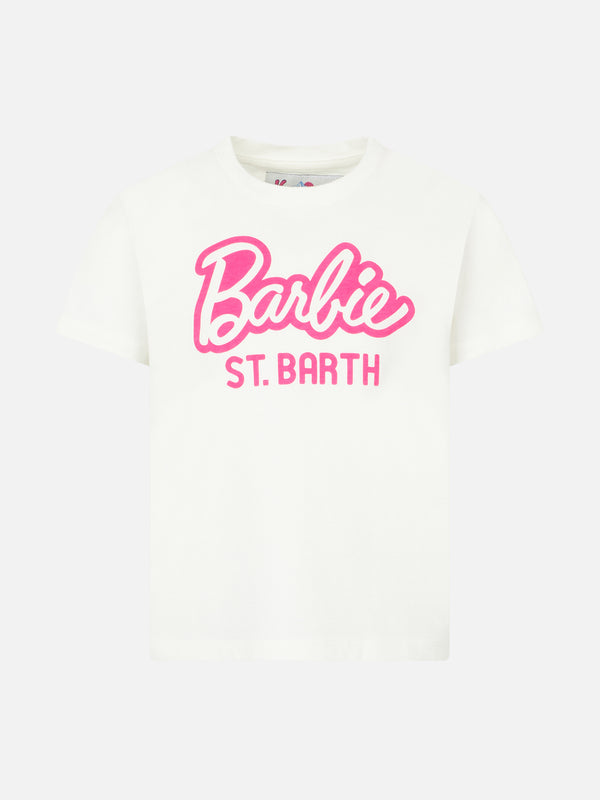 Girl heavy cotton t-shirt with Barbie St. Barth print | BARBIE SPECIAL EDITION