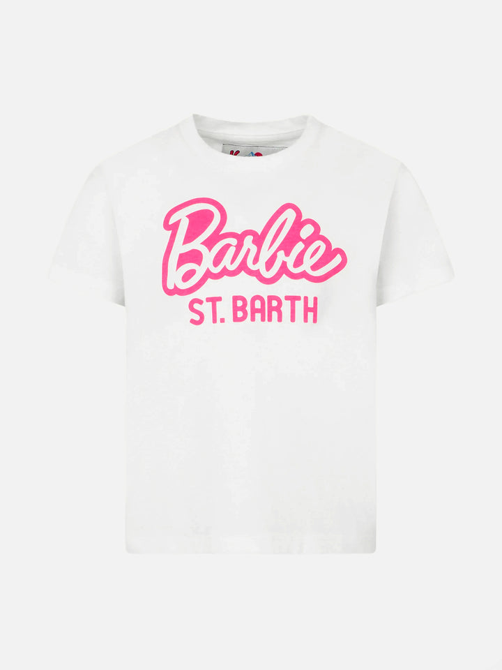 Mädchen-T-Shirt aus schwerer Baumwolle mit Barbie St. Barth-Aufdruck | BARBIE-SONDEREDITION