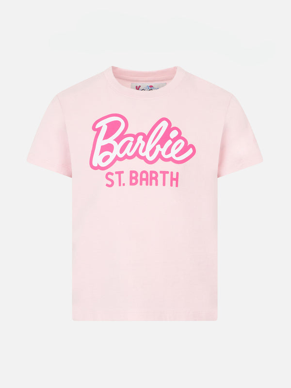 Girl heavy cotton t-shirt with Barbie St. Barth print | BARBIE SPECIAL EDITION