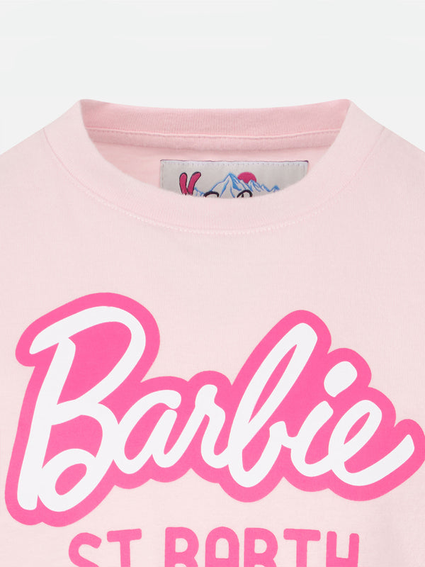 Girl heavy cotton t-shirt with Barbie St. Barth print | BARBIE SPECIAL EDITION