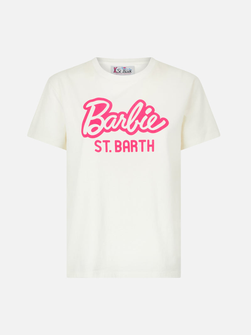 Woman heavy cotton t-shirt with Barbie St. Barth print | BARBIE SPECIAL EDITION