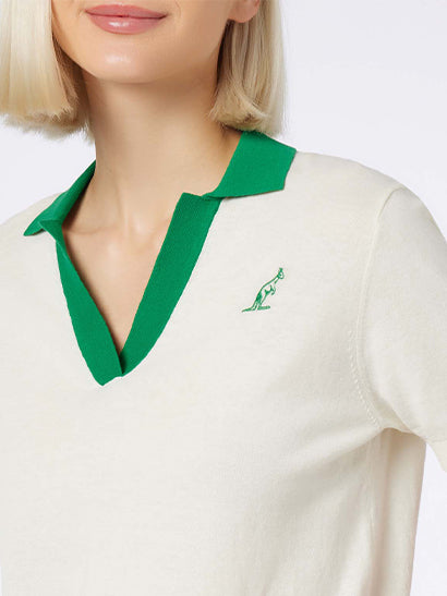 Woman cotton knitted polo Evonne | AUSTRALIAN BRAND SPECIAL EDITION