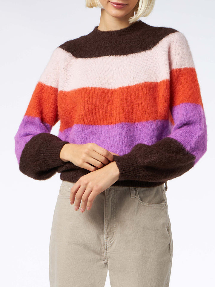 Woman soft sweater with faded colors - MC2 Saint Barth