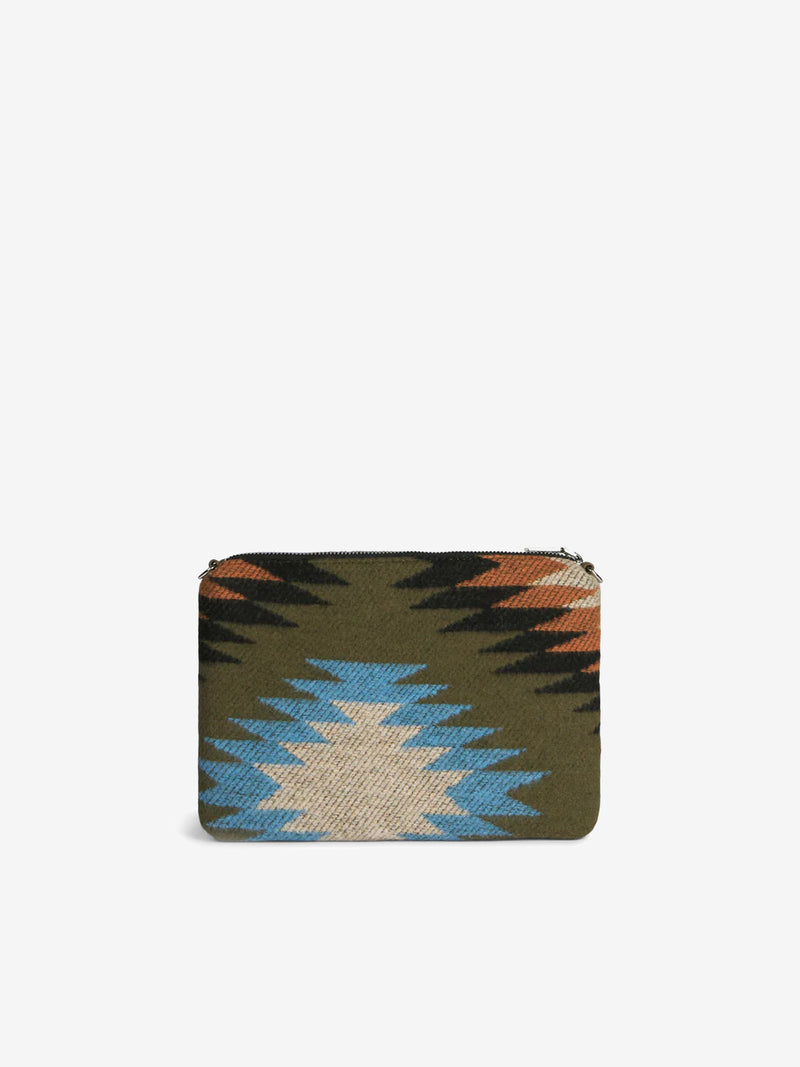 Parisienne Decke Umhängetasche Clutch mit Ethno-Print