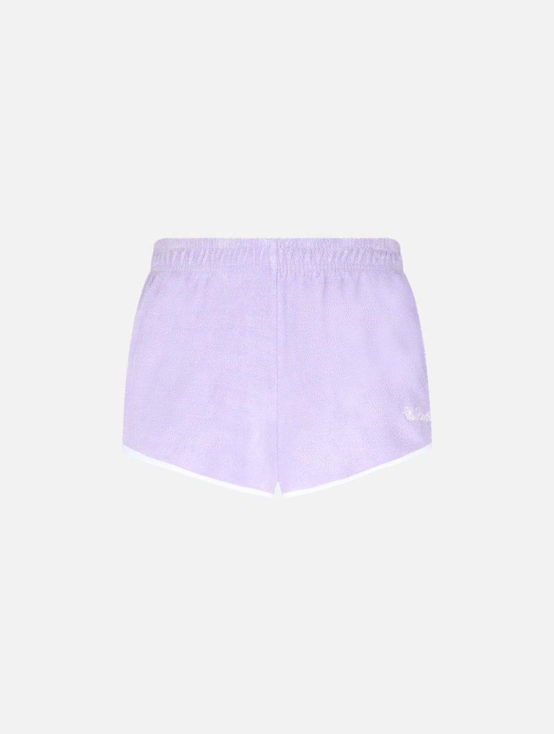 Woman terry cotton pull up shorts Francine