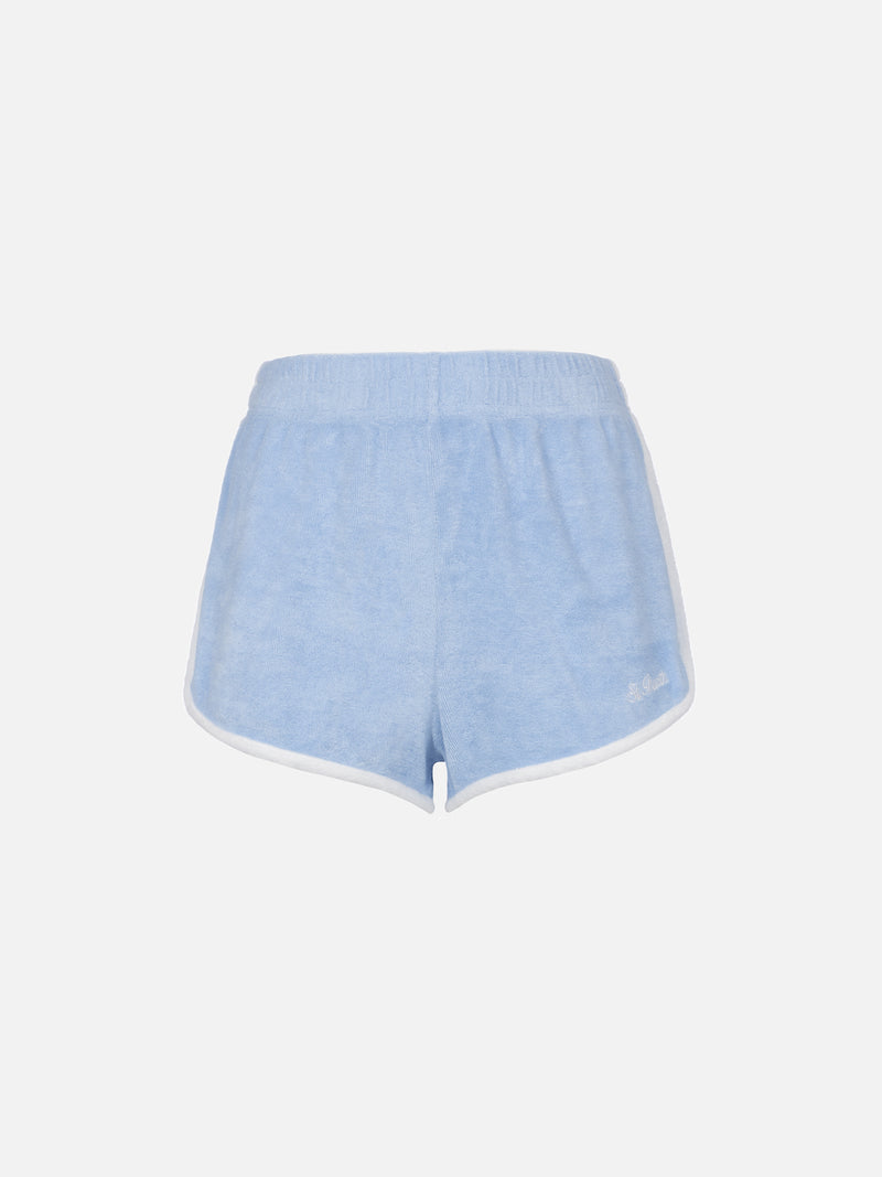 Frottee-Baumwoll-Pull-up-Shorts für Damen Francine