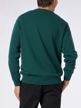 Man sweater with New York apple jacquard