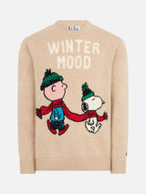 Maglia da uomo girocollo con stampa jacquard Snoopy e Charlie | SNOOPY - EDIZIONE SPECIALE ©PEANUTS