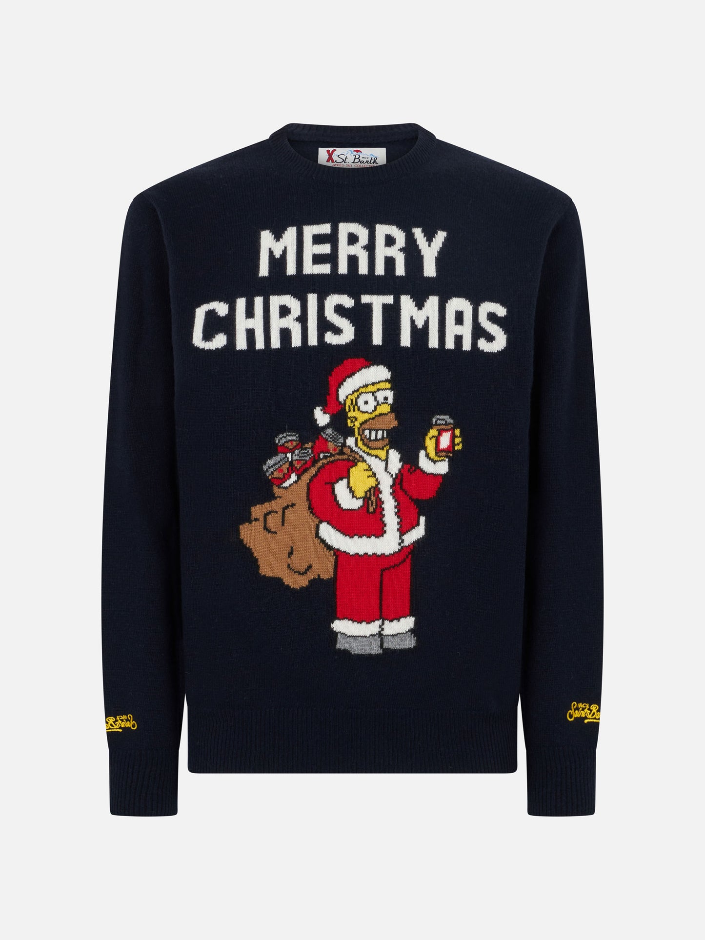 Man crewneck sweater with Homer Simpson jacquard | THE SIMPSONS SPECIAL EDITION