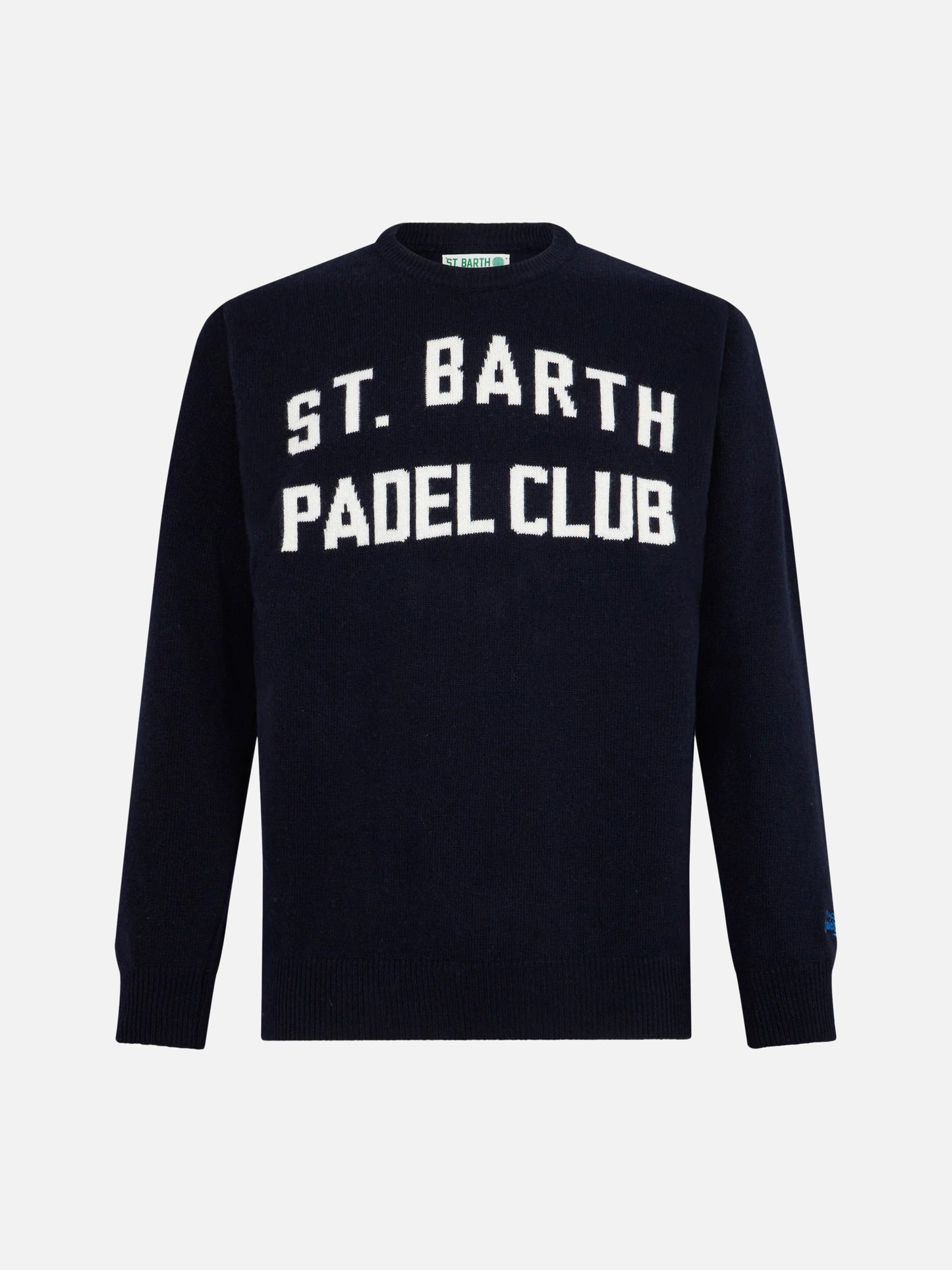 Maglione girocollo con jacquard St. Barth Padel Club
