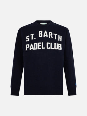 Maglione girocollo con jacquard St. Barth Padel Club