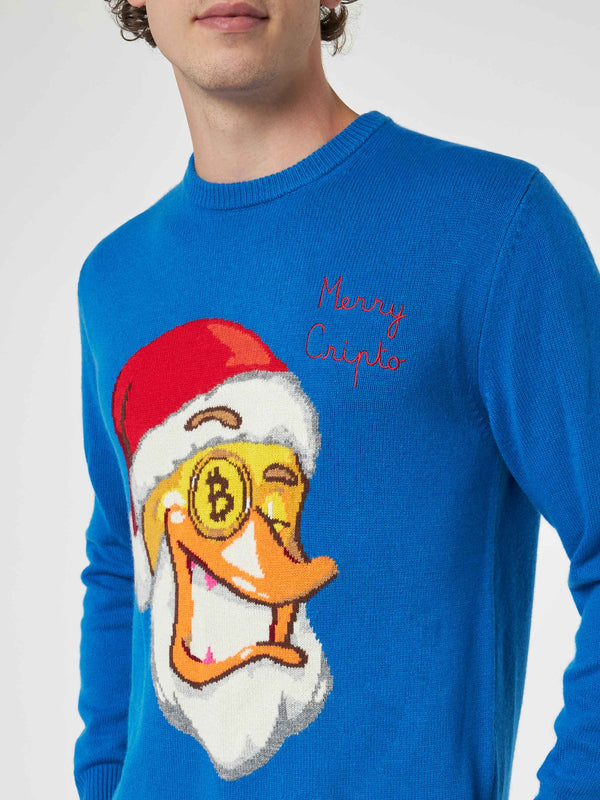 Maglia da uomo girocollo con stampa jacquard Crypto Ducky | EDIZIONE SPECIALE CRYPTO PUPPETS