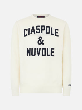Man sweater with Ciaspole e Nuvole jacquard - MC2 Saint Barth