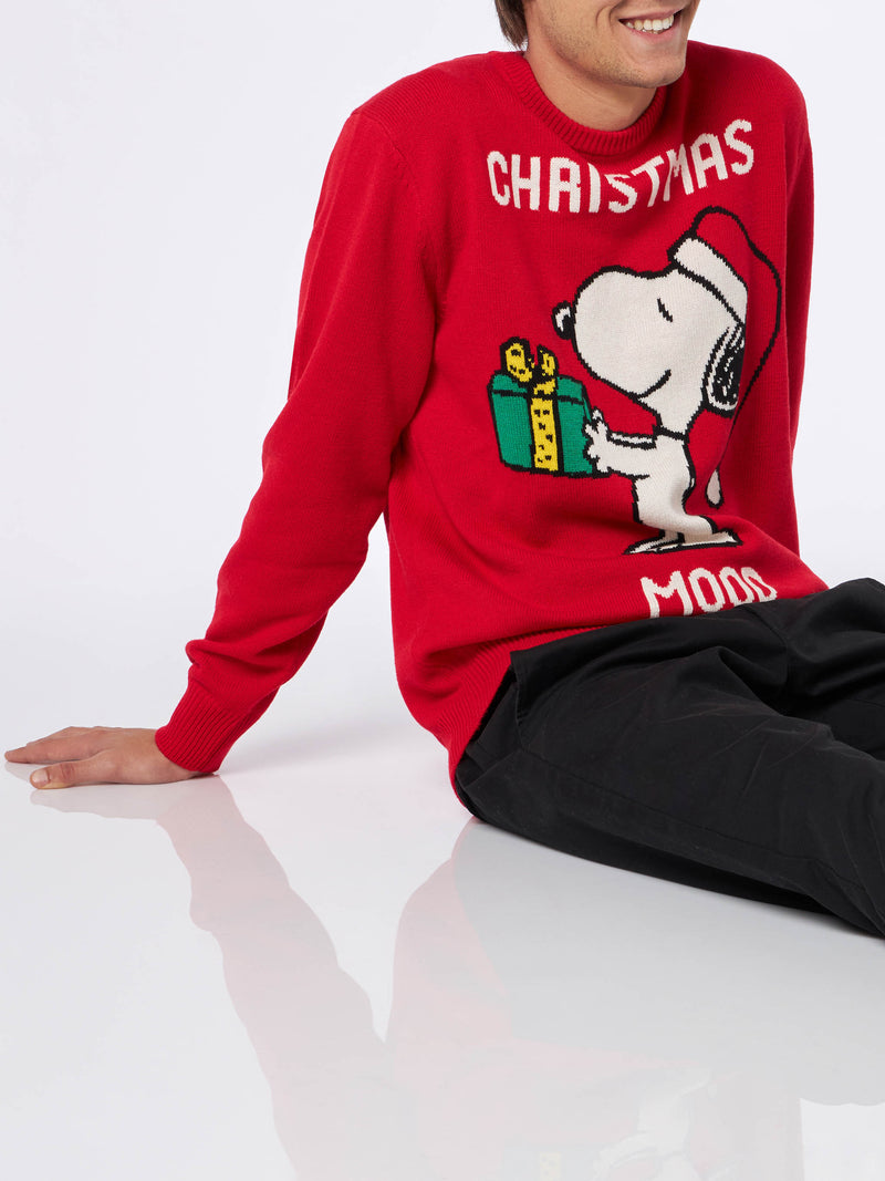 Herrenpullover mit Snoopy Christmas Mood-Print | Peanuts™ Sonderausgabe