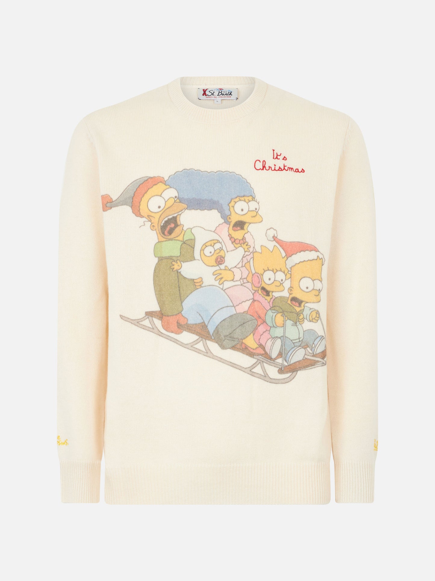 Crewneck sweater Heron with The Simpson family jacquard THE SIMPSONS SPECIAL EDITION S