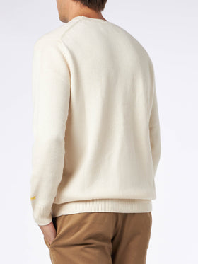 Man crewneck sweater with The Simpson family jacquard | THE SIMPSONS SPECIAL EDITION