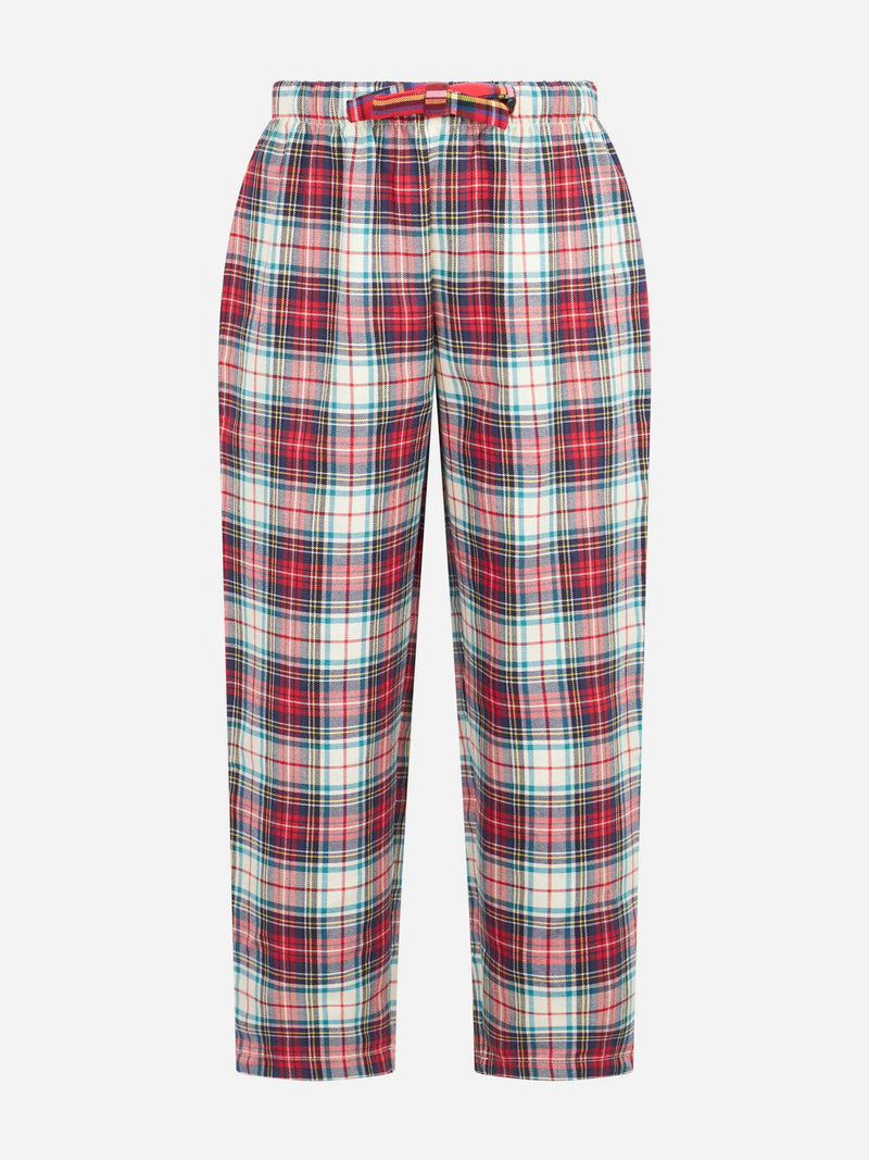 Pyjamahose für Kinder mit Tartan-Print