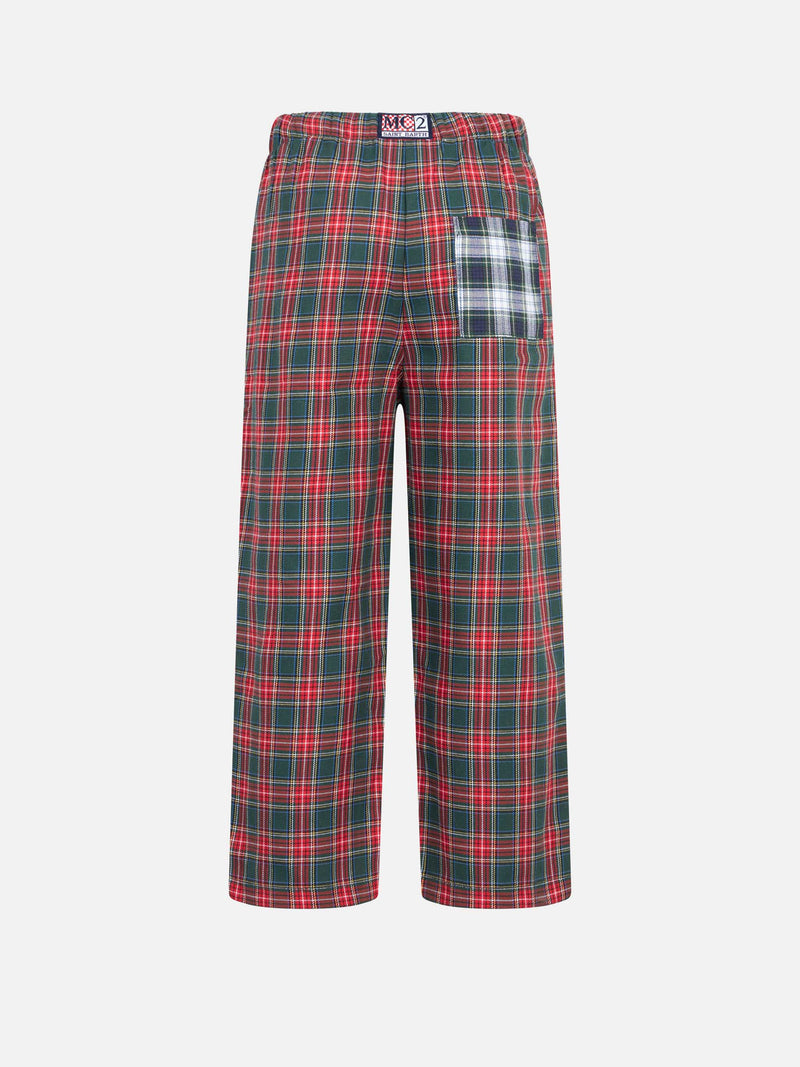 Pyjamahose für Kinder mit Tartan-Print