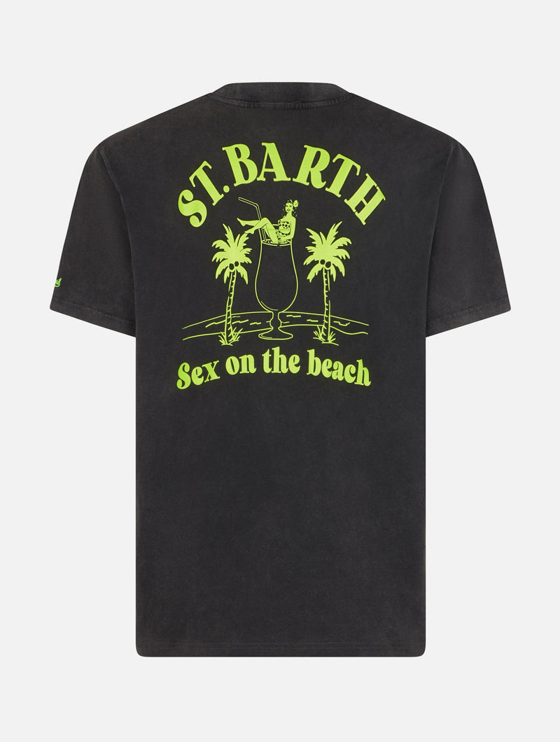 Herren Vintage-Baumwoll-T-Shirt Jack mit „Sex on the Beach“-Aufdruck