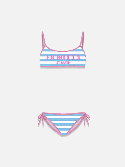 Girl bralette bikini Jaiden with Fiorucci print | FIORUCCI SPECIAL EDITION - MC2 Saint Barth