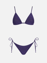 Bikini da donna a triangolo lurex