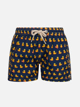 Jean Lighting lightweight fabric swim shorts with ducky print