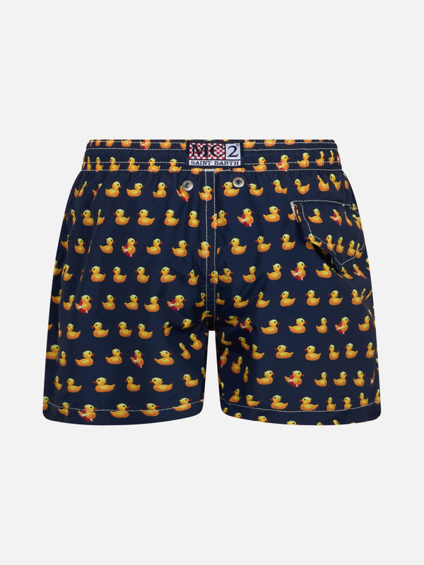 Jean Lighting lightweight fabric swim shorts with ducky print