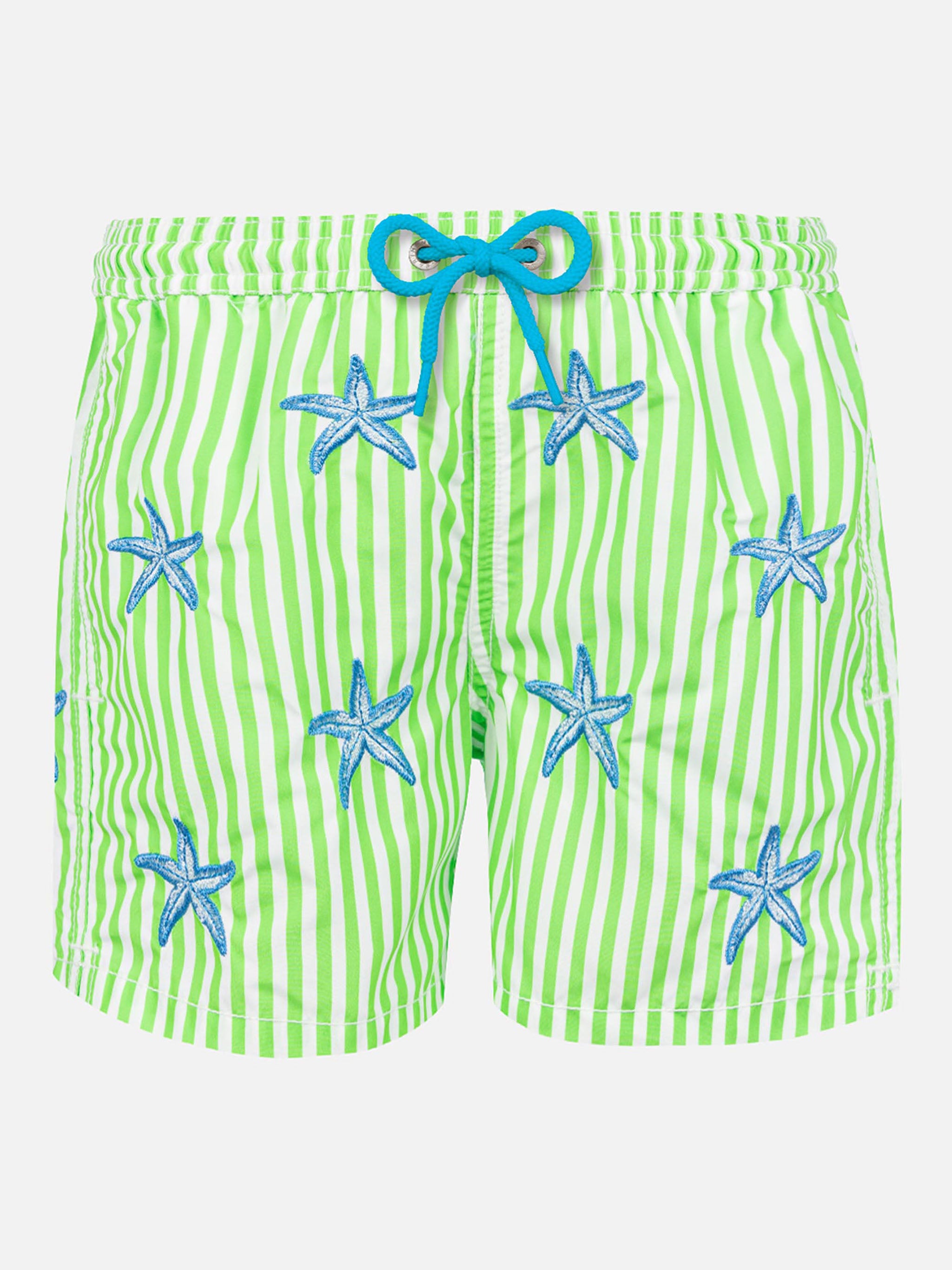 ショートパンツ MC2 Saint Barth MEAVE - Striped cotton shorts Meave cotton pull up shorts with light blue striped print