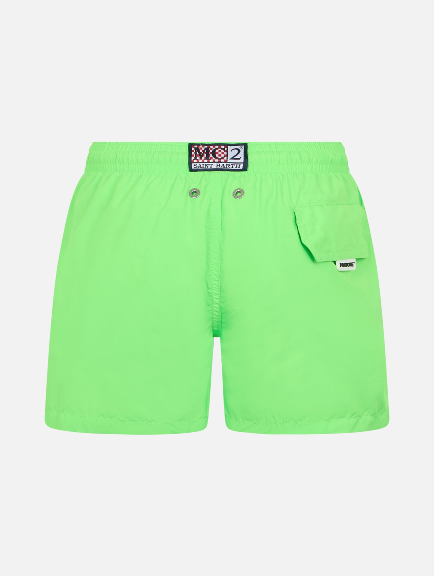Badeshorts für Jungen aus leichtem Stoff in Neongrün Jean Lighting Pantone | PANTONE® SPECIAL EDITION
