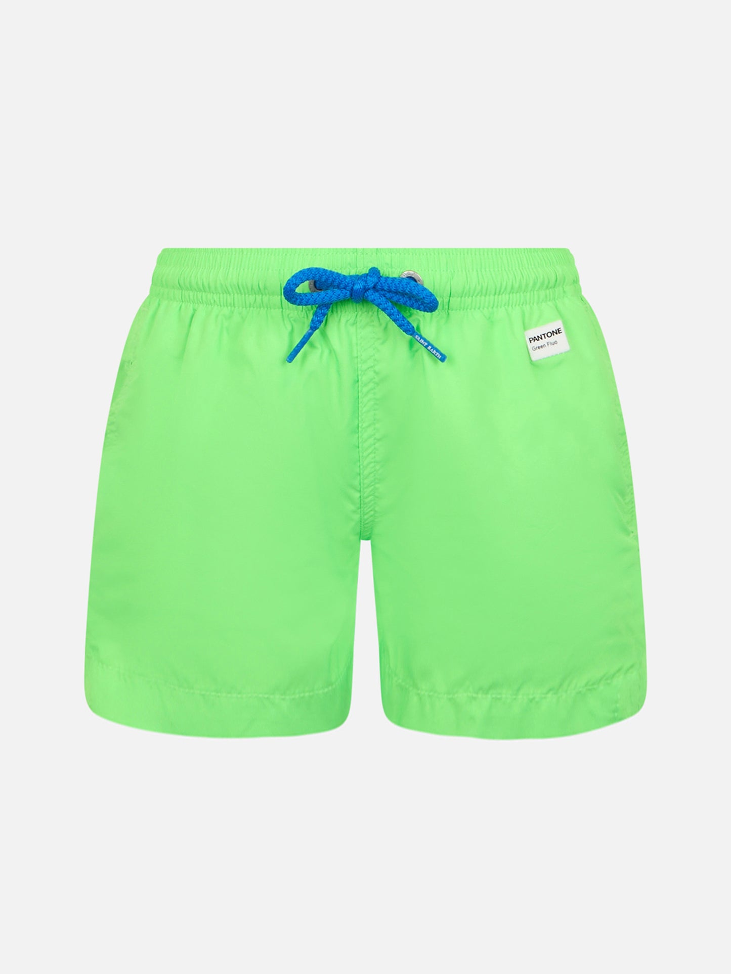 Badeshorts für Jungen aus leichtem Stoff in Neongrün Jean Lighting Pantone | PANTONE® SPECIAL EDITION