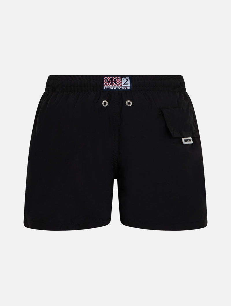 Schwarze Badeshorts für Jungen aus leichtem Stoff Jean Lighting Pantone | PANTONE® SPECIAL EDITION