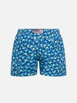 Boy lightweight fabric swim-shorts Jean Lighting 70 with crabs print