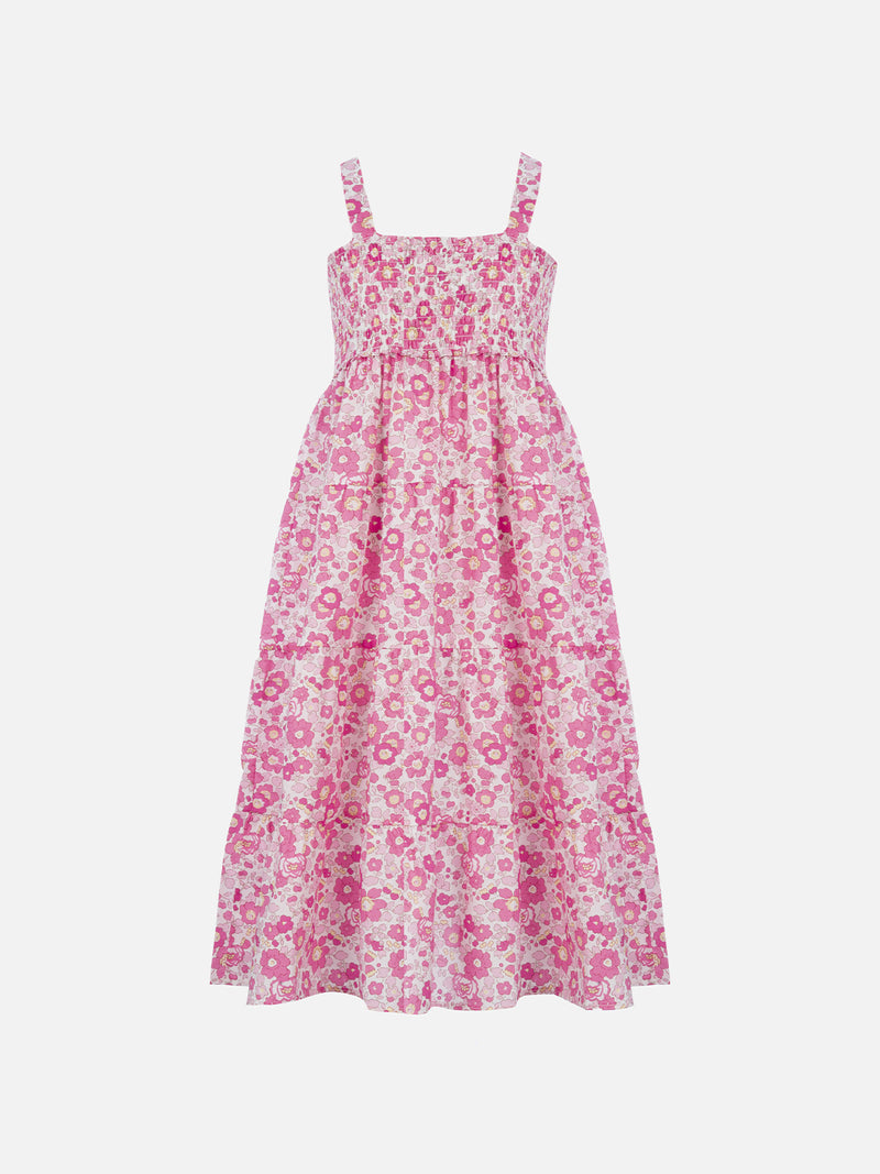 Girl cotton dress Jemine Jr with Betsy print | MADE WITH LIBERTY FABRIC