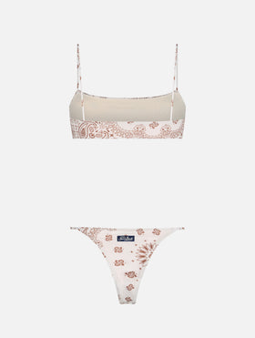 Woman bandanna bralette bikini Sadie Jodene