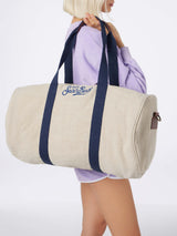 Natural linen travel duffle bag Jetleg