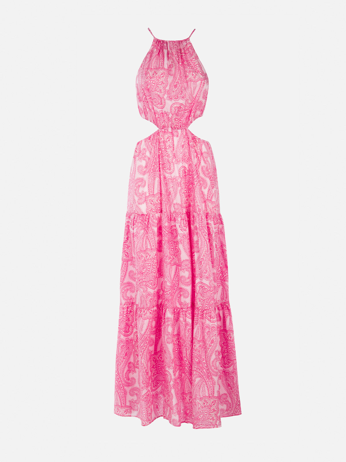 Langes Kleid Kaby mit Cut-outs und Paisley-Print für Damen