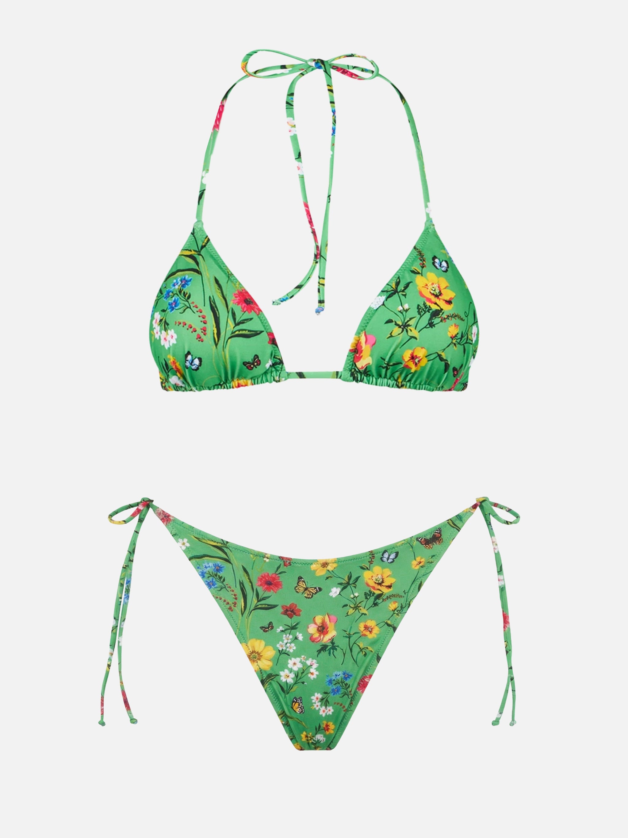 Triangle bikini Leah Norah with flower print – MC2 Saint Barth