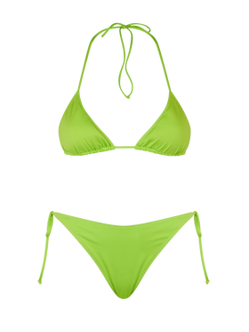Bikini da donna a triangolo verde lime