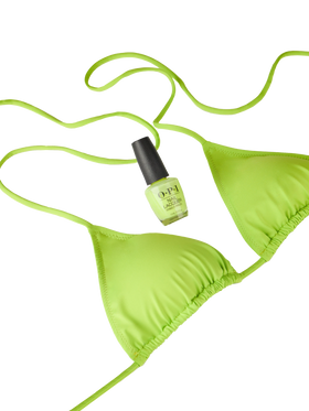 Bikini da donna a triangolo verde lime