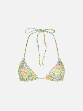 Badeoberteil Betsy mit Triangel-Schnitt für Damen Leah | MADE WITH LIBERTY FABRIC 