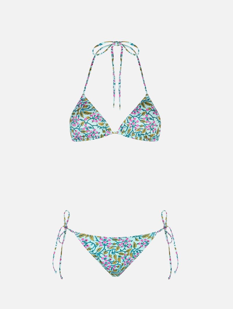 Damen radikaler Blumen-Triangel-Bikini Leah Marielle