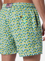 Herren-Badeshorts aus leichtem Stoff Lighting Micro Fantasy mit Gin- und Zitronen-Print