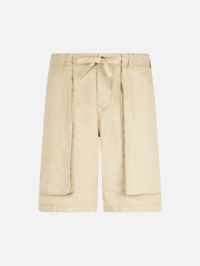 Man beige bermuda with side pockets - MC2 Saint Barth