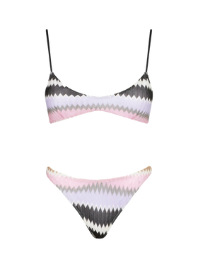 Bikini da donna a bralette chevron