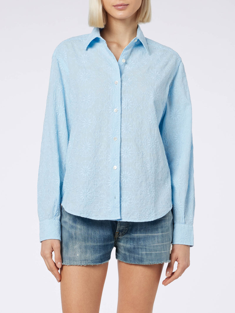 Woman classic Sangallo cotton shirt Meredith