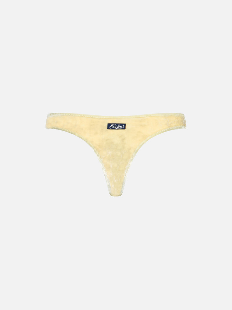 Cheeky Damen-Badehose Naomi aus gelbem Chenille