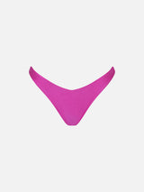 Woman fucsia cheeky swim briefs